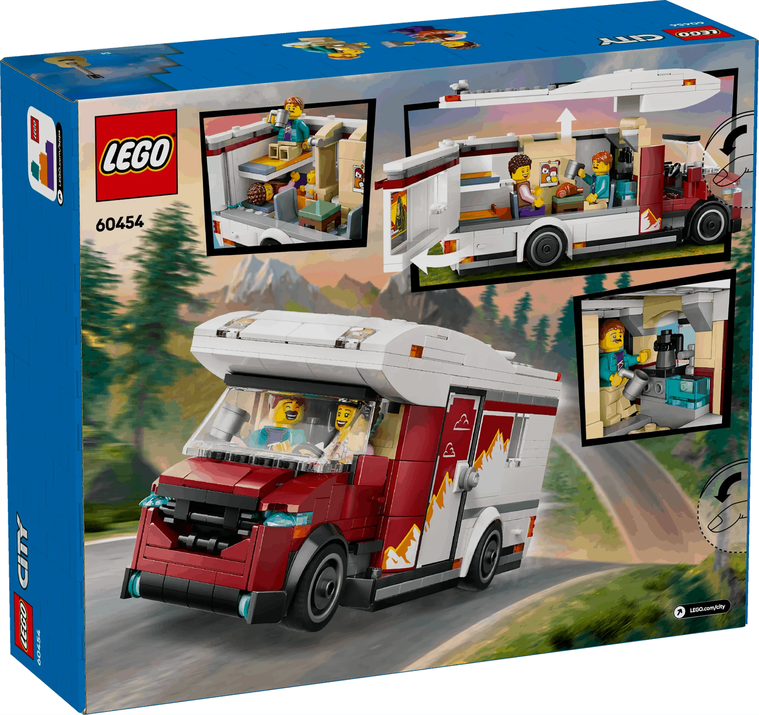 Curious Minds Toys & Games > Toys > Construction Toys > Interlocking Blocks > LEGO > LEGO City Lego City 60454 Holiday Adventure Camper Van Playset for Ages 6 and Up