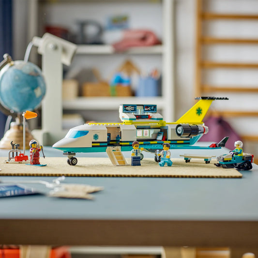 Curious Minds Toys & Games > Toys > Construction Toys > Interlocking Blocks > LEGO > LEGO City Lego City Big Vehicles 60465 Emergency Air Ambulance Plane for Ages 6+