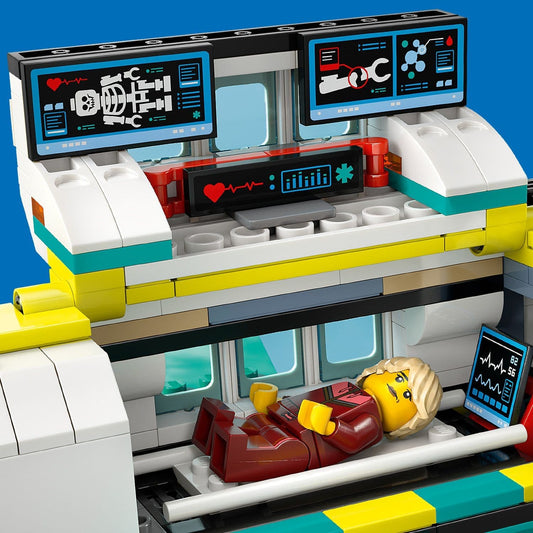 Curious Minds Toys & Games > Toys > Construction Toys > Interlocking Blocks > LEGO > LEGO City Lego City Big Vehicles 60465 Emergency Air Ambulance Plane for Ages 6+