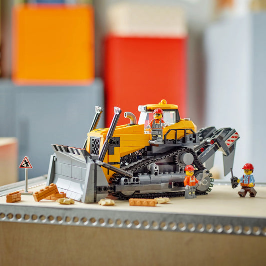 Curious Minds Toys & Games > Toys > Construction Toys > Interlocking Blocks > LEGO > LEGO City Lego City Big Vehicles 60466 Yellow Bulldozer Playset for Ages 8 & Up