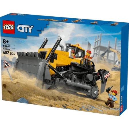 Curious Minds Toys & Games > Toys > Construction Toys > Interlocking Blocks > LEGO > LEGO City Lego City Big Vehicles 60466 Yellow Bulldozer Playset for Ages 8 & Up