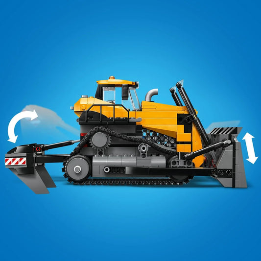 Curious Minds Toys & Games > Toys > Construction Toys > Interlocking Blocks > LEGO > LEGO City Lego City Big Vehicles 60466 Yellow Bulldozer Playset for Ages 8 & Up
