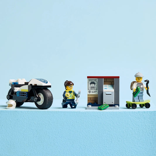 Curious Minds Toys & Games > Toys > Construction Toys > Interlocking Blocks > LEGO > LEGO City Lego City Police 60455 Police Motorcycle Chase Playset for Ages 4 & Up