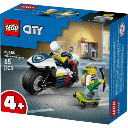 Curious Minds Toys & Games > Toys > Construction Toys > Interlocking Blocks > LEGO > LEGO City Lego City Police 60455 Police Motorcycle Chase Playset for Ages 4 & Up