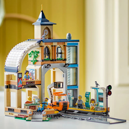 Curious Minds Toys & Games > Toys > Construction Toys > Interlocking Blocks > LEGO > LEGO City Lego City Trains 60469 Central Train Station Playset for Ages 7 and Up