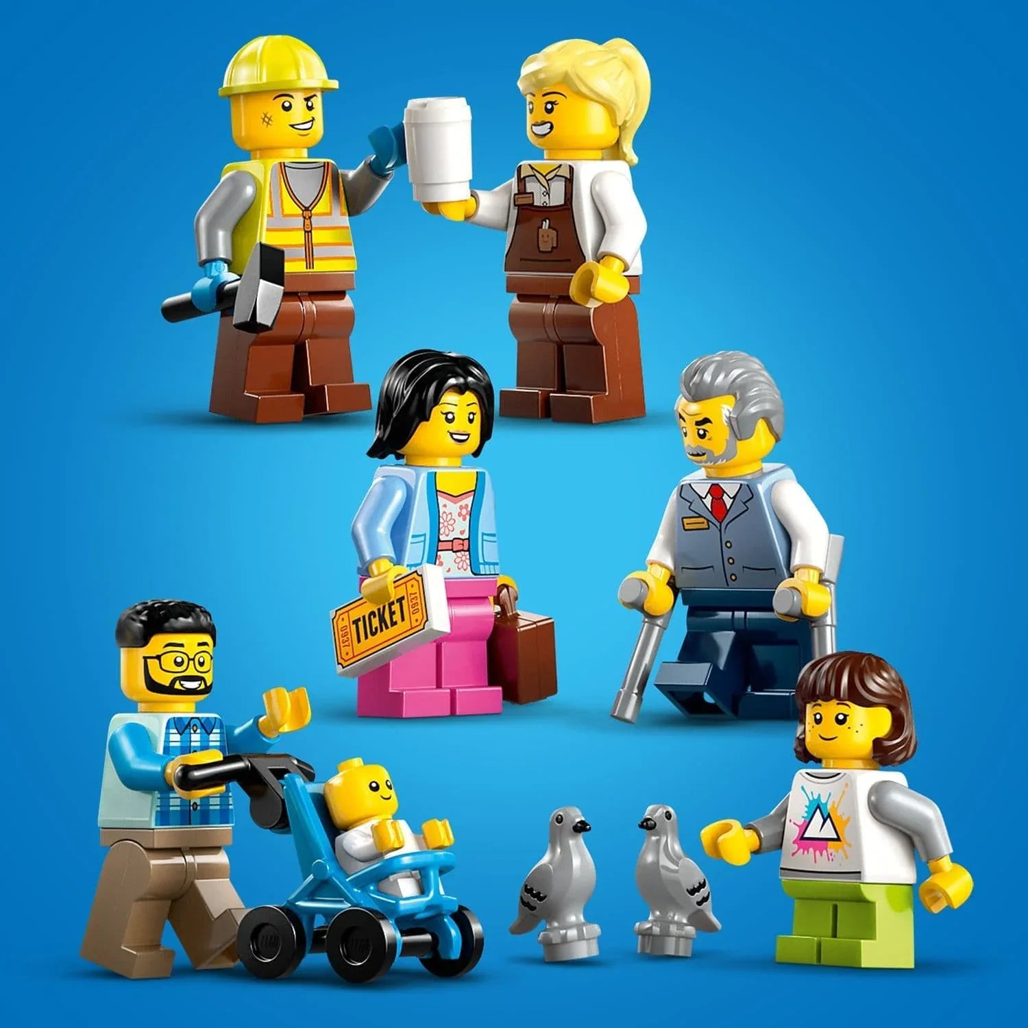 Curious Minds Toys & Games > Toys > Construction Toys > Interlocking Blocks > LEGO > LEGO City Lego City Trains 60469 Central Train Station Playset for Ages 7 and Up