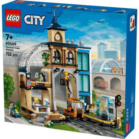 Curious Minds Toys & Games > Toys > Construction Toys > Interlocking Blocks > LEGO > LEGO City Lego City Trains 60469 Central Train Station Playset for Ages 7 and Up
