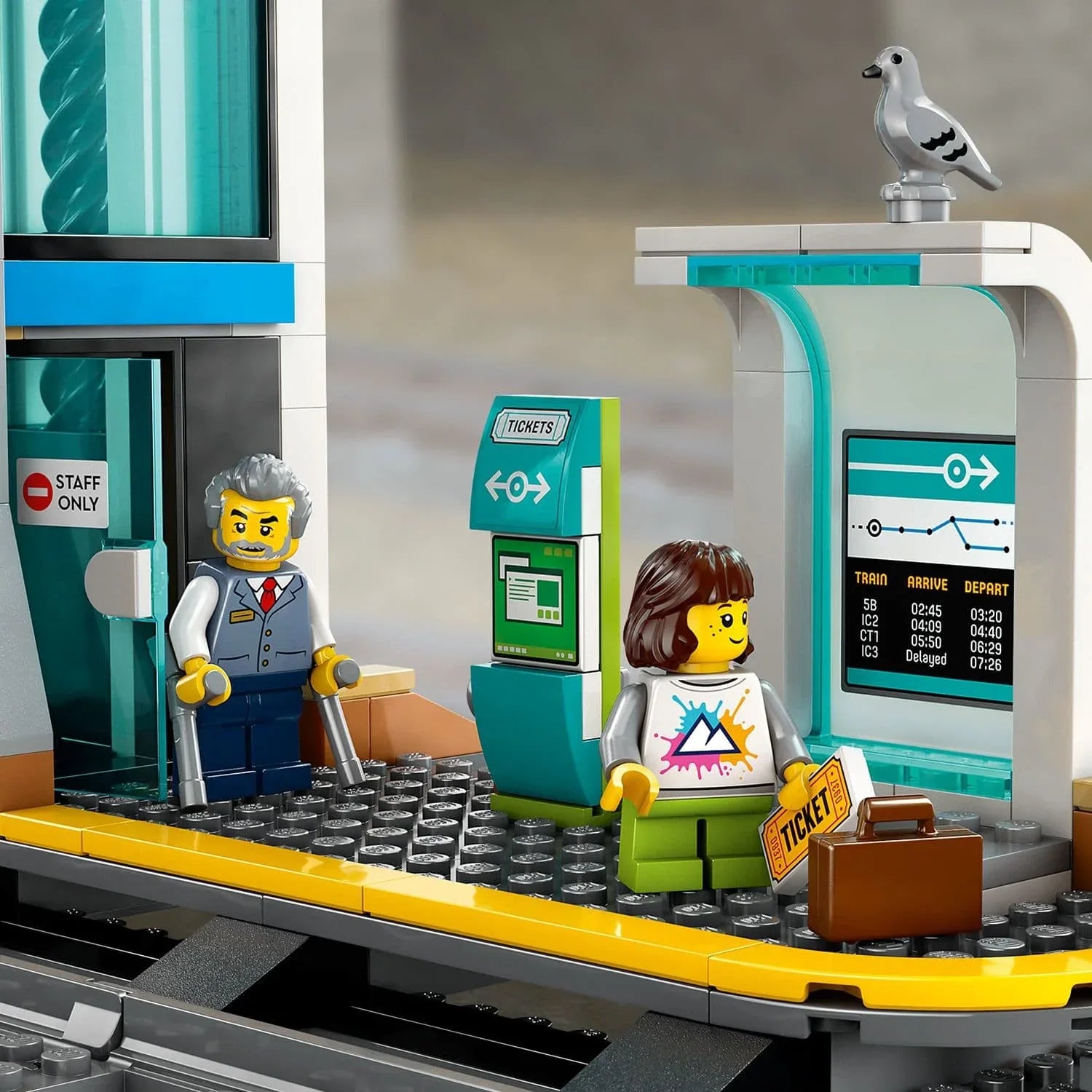 Curious Minds Toys & Games > Toys > Construction Toys > Interlocking Blocks > LEGO > LEGO City Lego City Trains 60469 Central Train Station Playset for Ages 7 and Up
