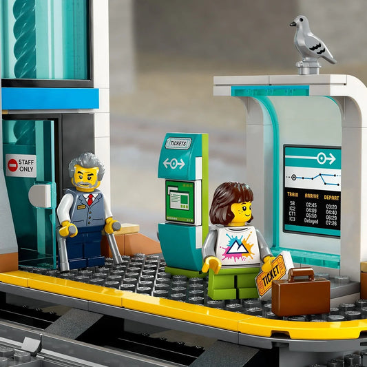 Curious Minds Toys & Games > Toys > Construction Toys > Interlocking Blocks > LEGO > LEGO City Lego City Trains 60469 Central Train Station Playset for Ages 7 and Up