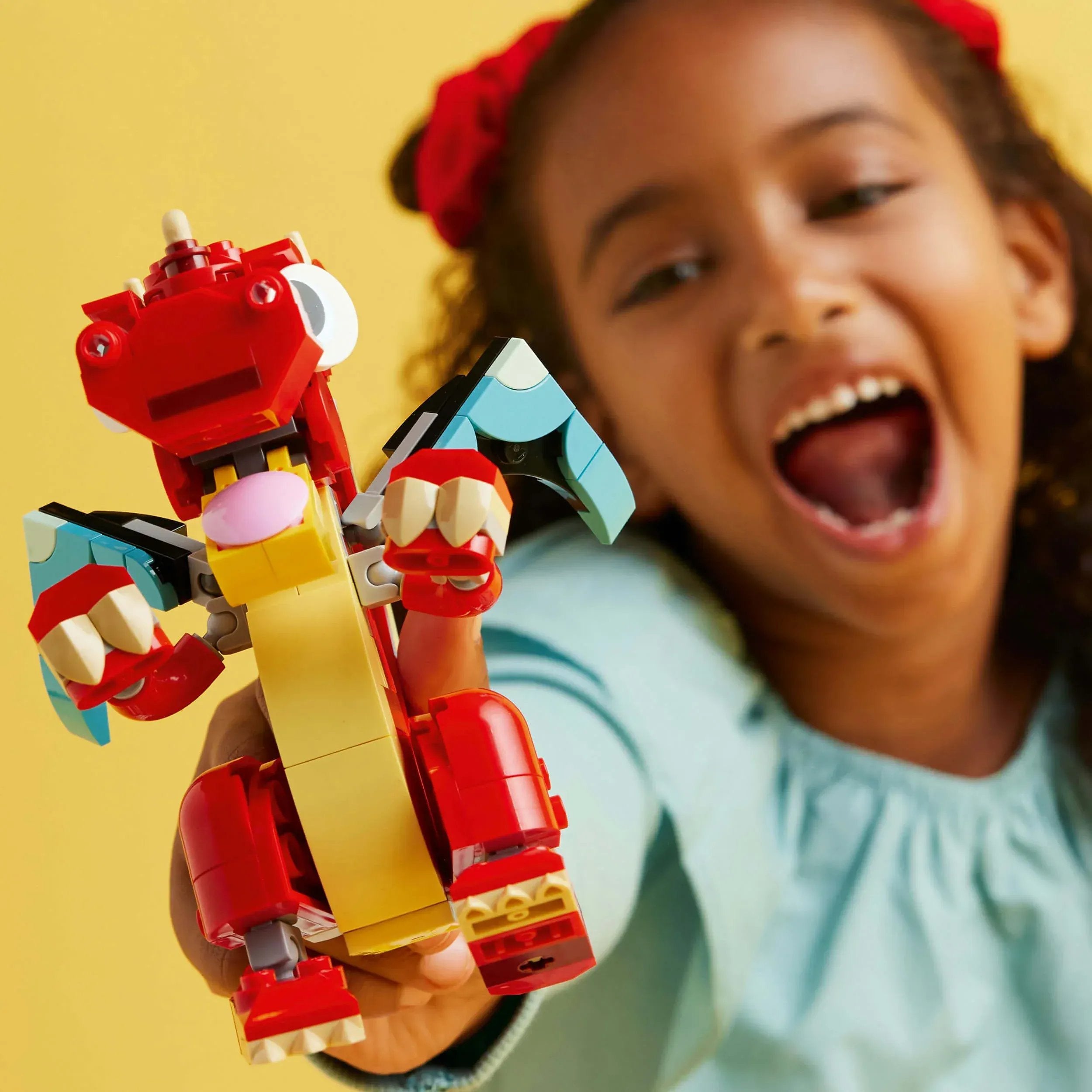 Curious Minds Toys & Games > Toys > Construction Toys > Interlocking Blocks > LEGO > LEGO Creator Lego Creator 3 in 1 31145 Red Dragon Buildable Playset for Ages 6 & Up