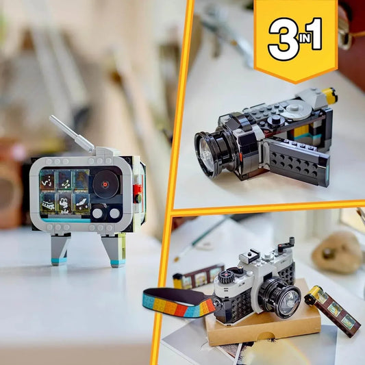 Curious Minds Toys & Games > Toys > Construction Toys > Interlocking Blocks > LEGO > LEGO Creator Lego Creator 3 in 1 31147 Retro Camera Buildable Toy for Ages 8 and Up