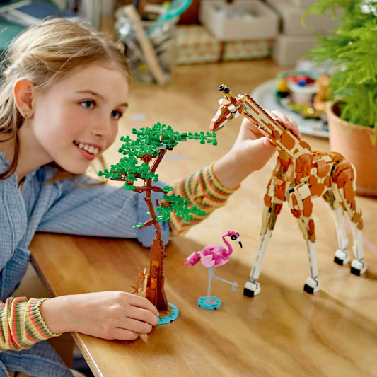 Curious Minds Toys & Games > Toys > Construction Toys > Interlocking Blocks > LEGO > LEGO Creator Lego Creator 3 in 1 31150 Wild Safari Animals Playset for Ages 9 & Up