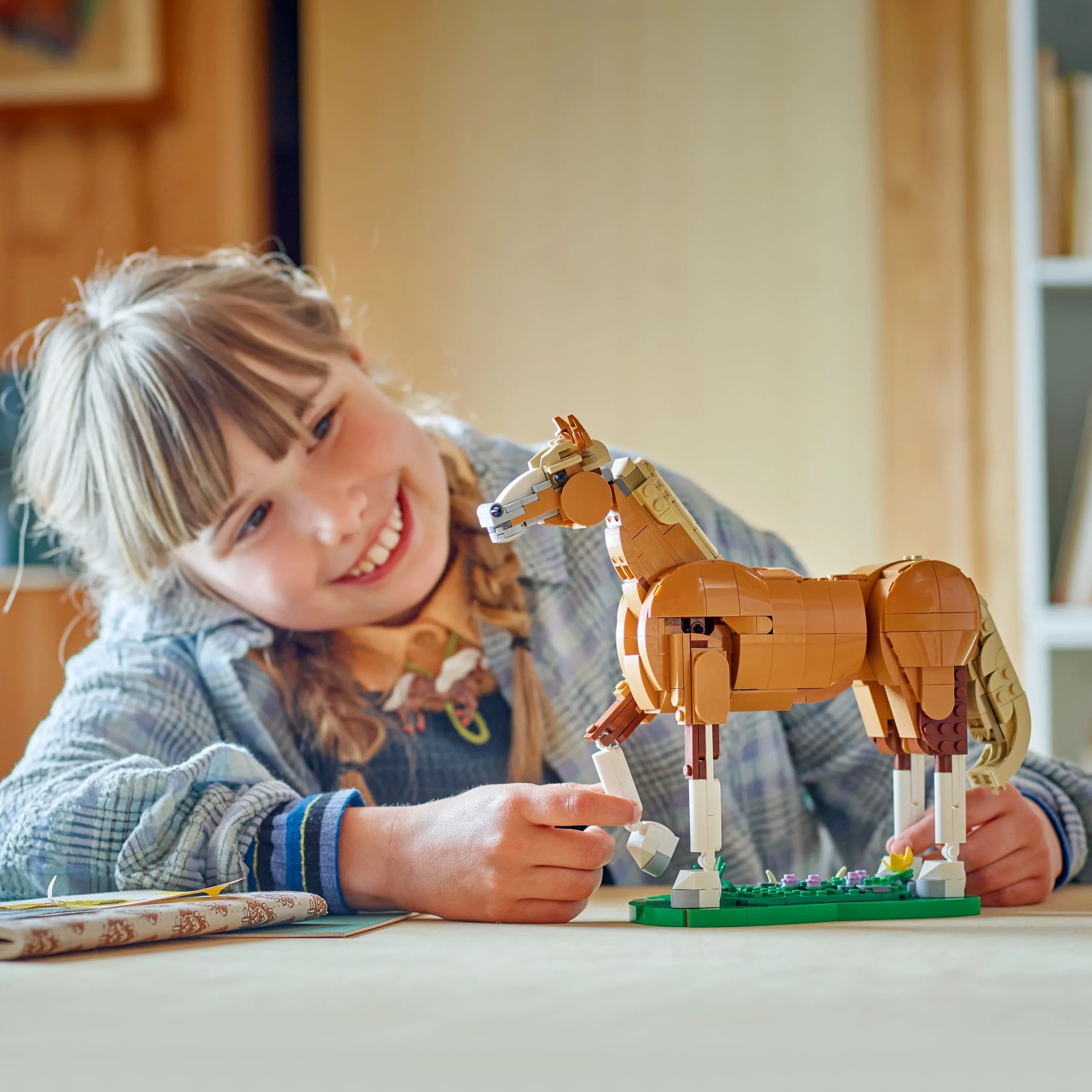 Curious Minds Toys & Games > Toys > Construction Toys > Interlocking Blocks > LEGO > LEGO Creator Lego Creator 3 in 1 31166 Beautiful Horse Rebuildable Set for Ages 9+
