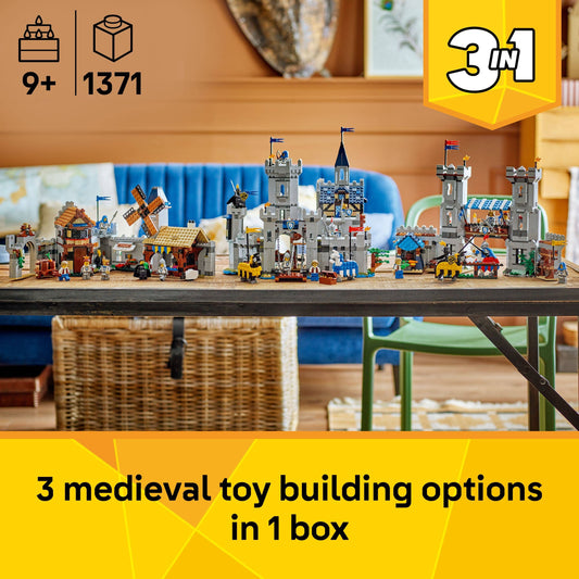 Curious Minds Toys & Games > Toys > Construction Toys > Interlocking Blocks > LEGO > LEGO Creator Lego Creator 3 in 1 31168 Medieval Horse Knight Castle for Ages 9 & Up
