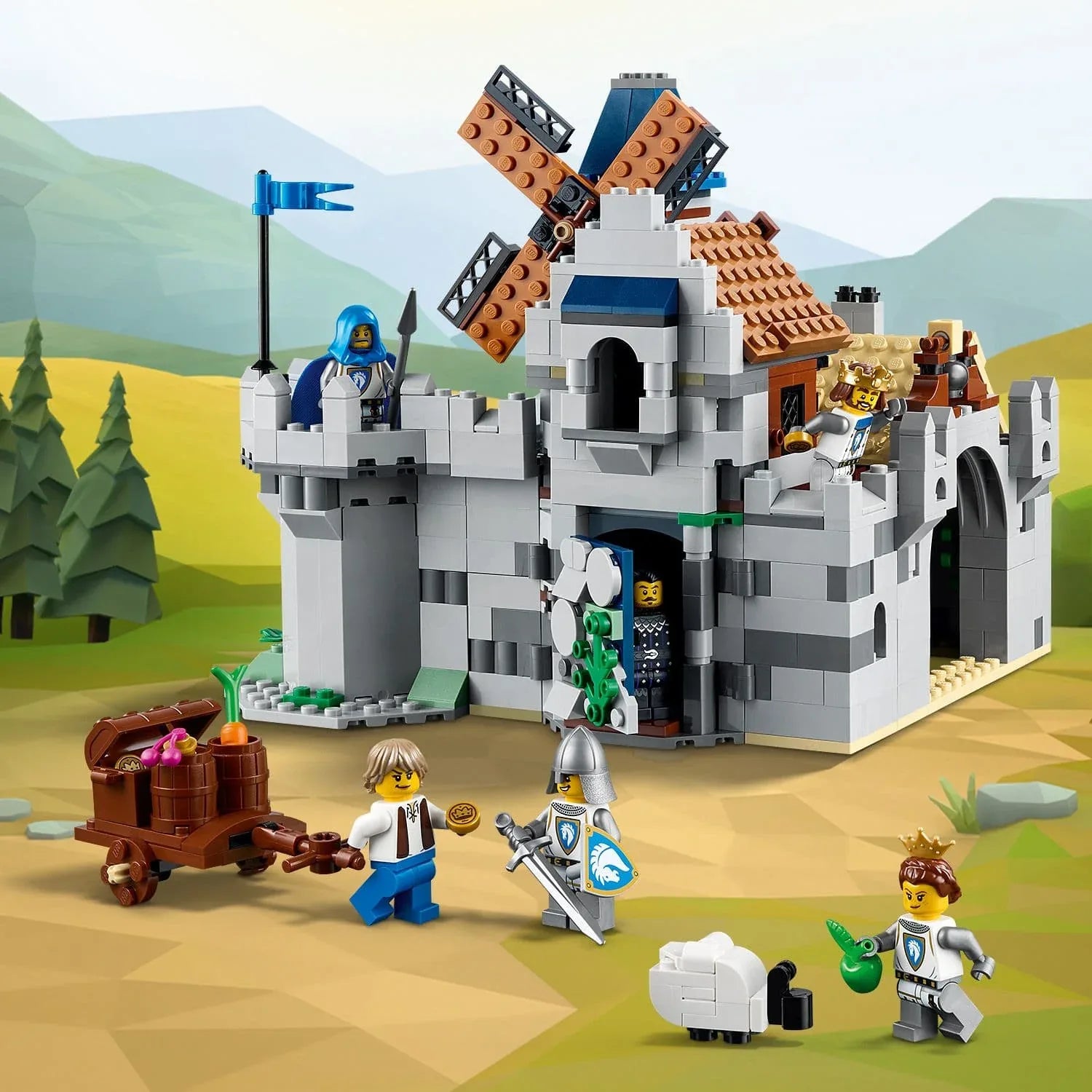 Curious Minds Toys & Games > Toys > Construction Toys > Interlocking Blocks > LEGO > LEGO Creator Lego Creator 3 in 1 31168 Medieval Horse Knight Castle for Ages 9 & Up
