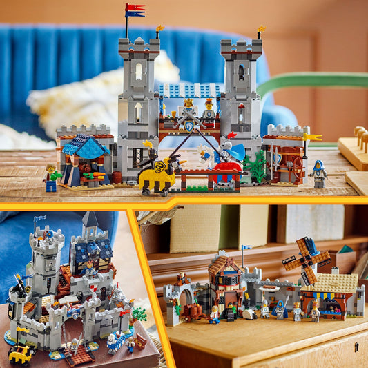 Curious Minds Toys & Games > Toys > Construction Toys > Interlocking Blocks > LEGO > LEGO Creator Lego Creator 3 in 1 31168 Medieval Horse Knight Castle for Ages 9 & Up