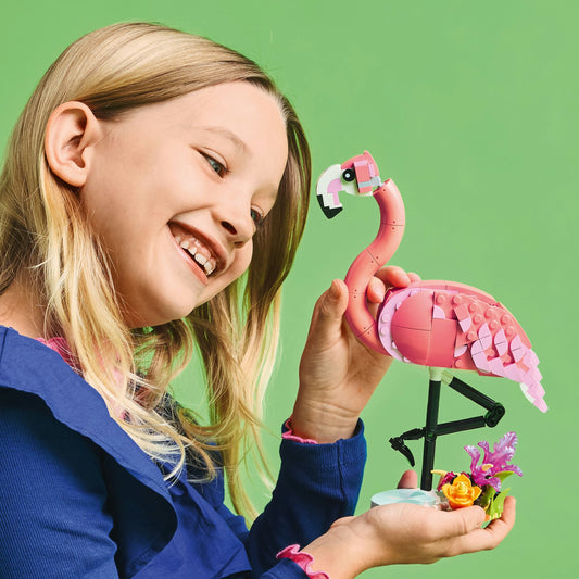 Curious Minds Toys & Games > Toys > Construction Toys > Interlocking Blocks > LEGO > LEGO Creator Lego Creator 3 in 1 31170 Wild Animals: Pink Flamingo for Ages 8 & Up