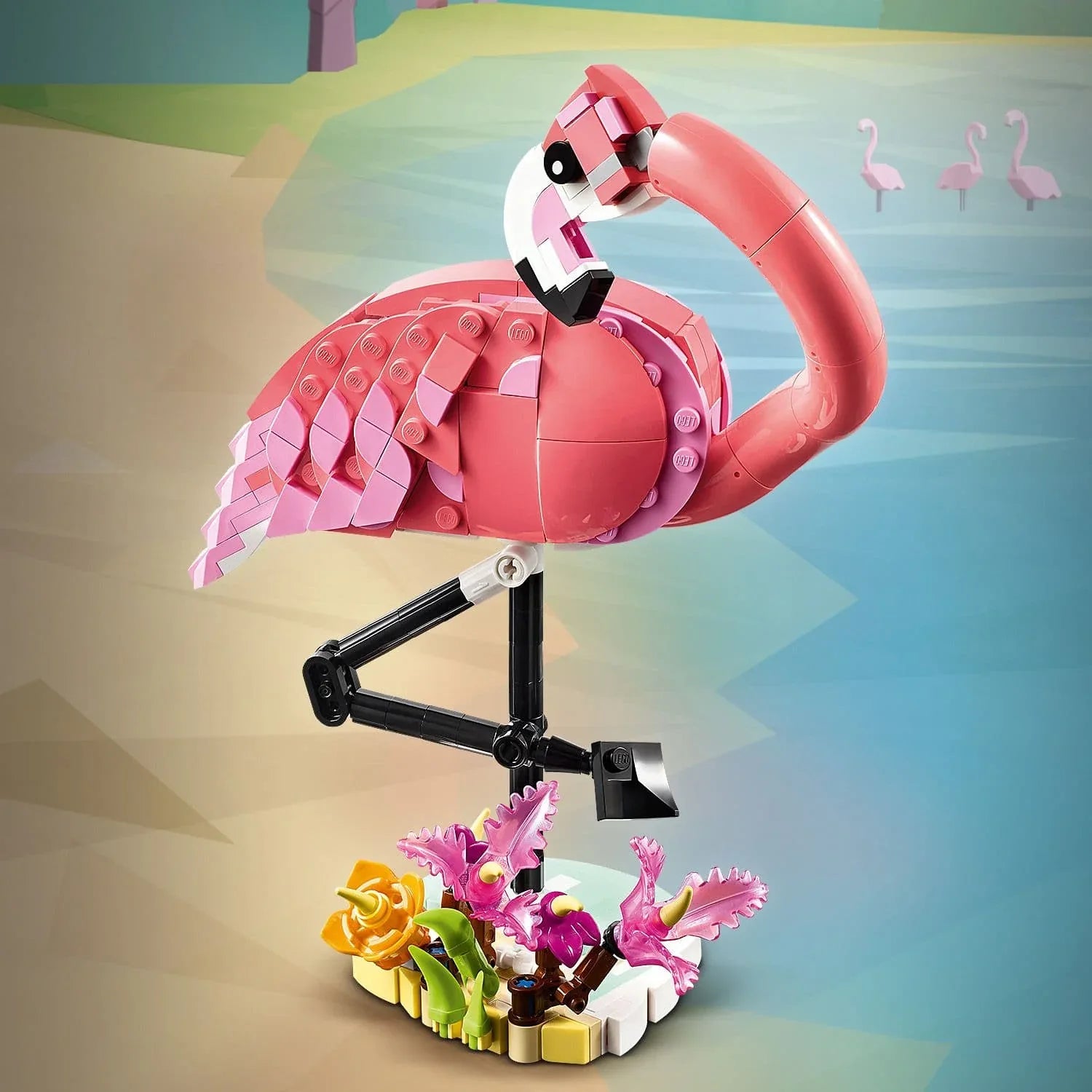 Curious Minds Toys & Games > Toys > Construction Toys > Interlocking Blocks > LEGO > LEGO Creator Lego Creator 3 in 1 31170 Wild Animals: Pink Flamingo for Ages 8 & Up