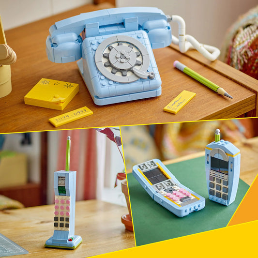 Curious Minds Toys & Games > Toys > Construction Toys > Interlocking Blocks > LEGO > LEGO Creator Lego Creator 3 in 1 31174 Retro Telephone Rebuildable Set for Ages 8+