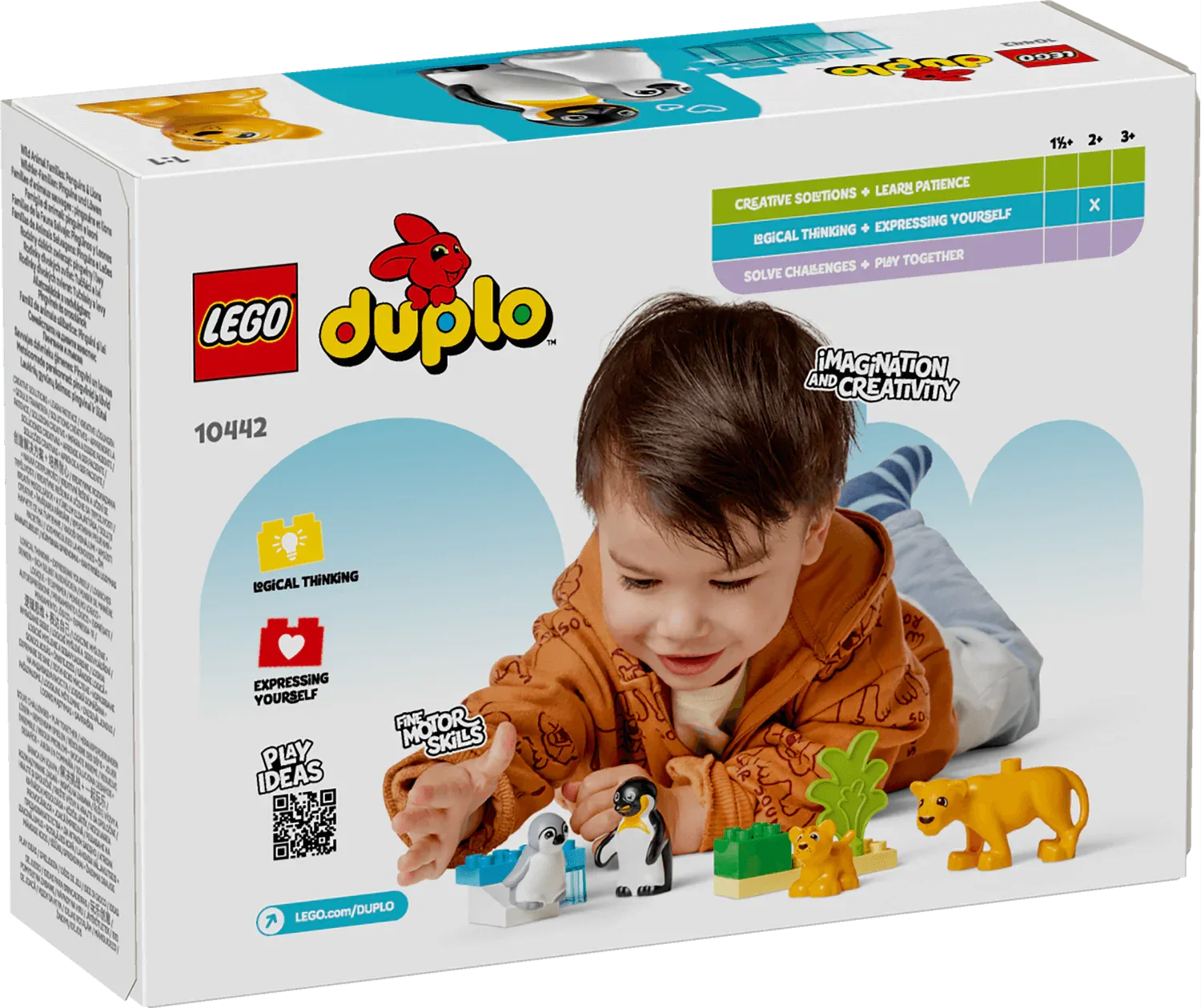 Curious Minds Toys & Games > Toys > Construction Toys > Interlocking Blocks > LEGO > LEGO Duplo Lego Duplo 10442 Wild Animal Families: Penguins & Lions for Age 2 & Up