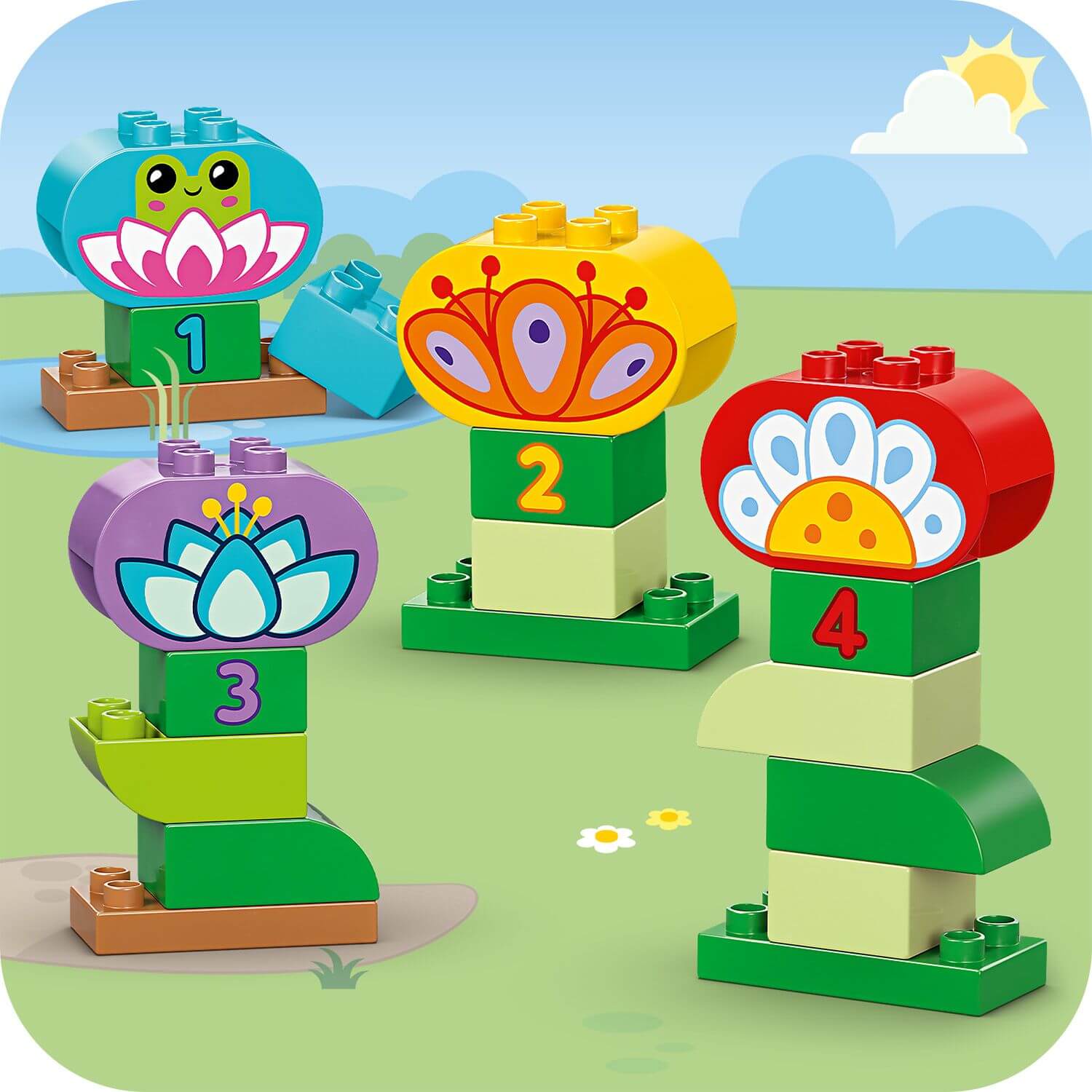 Curious Minds Toys & Games > Toys > Construction Toys > Interlocking Blocks > LEGO > LEGO Duplo Lego Duplo 10444 Creative Garden & Flowers for Toddlers Ages 2 and Up