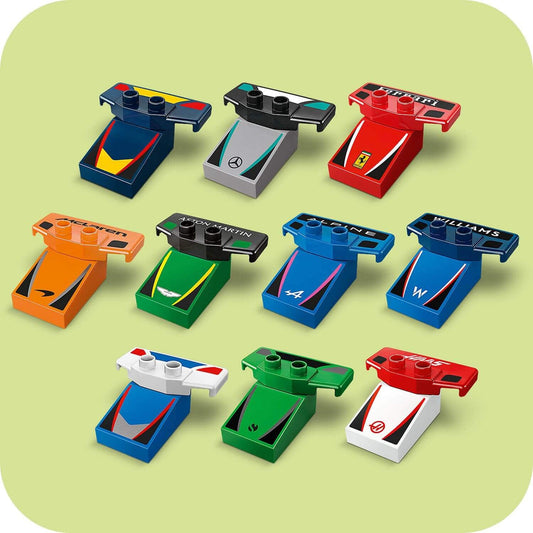 Curious Minds Toys & Games > Toys > Construction Toys > Interlocking Blocks > LEGO > LEGO Duplo Lego Duplo 10445 F1 Team Race Cars & Drivers for Toddlers Ages 2 & Up