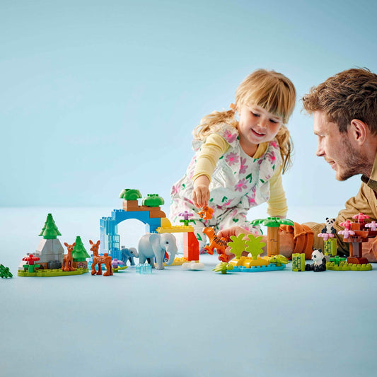 Curious Minds Toys & Games > Toys > Construction Toys > Interlocking Blocks > LEGO > LEGO Duplo Lego Duplo 10446 3 in 1 Wild Animal Families for Toddlers Ages 2 & Up