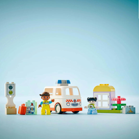 Curious Minds Toys & Games > Toys > Construction Toys > Interlocking Blocks > LEGO > LEGO Duplo Lego Duplo 10447 Ambulance & Driver Playset for Toddlers Ages 2 and Up