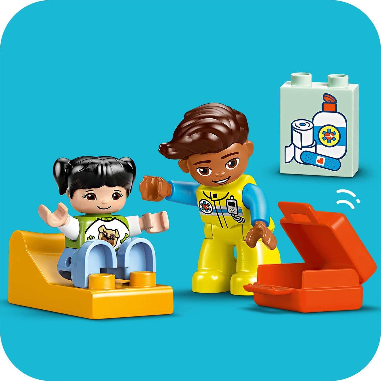 Curious Minds Toys & Games > Toys > Construction Toys > Interlocking Blocks > LEGO > LEGO Duplo Lego Duplo 10447 Ambulance & Driver Playset for Toddlers Ages 2 and Up