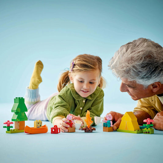 Curious Minds Toys & Games > Toys > Construction Toys > Interlocking Blocks > LEGO > LEGO Duplo Lego Duplo 10452 Peppa Pig Camping Trip Toy for Toddlers Ages 2 and Up