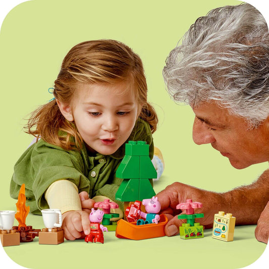 Curious Minds Toys & Games > Toys > Construction Toys > Interlocking Blocks > LEGO > LEGO Duplo Lego Duplo 10452 Peppa Pig Camping Trip Toy for Toddlers Ages 2 and Up