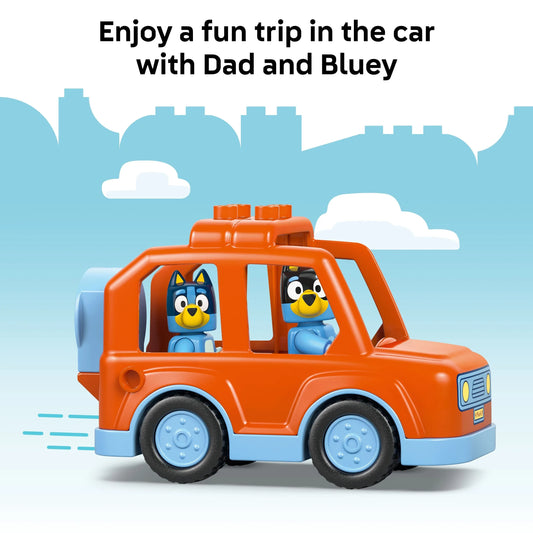Curious Minds Toys & Games > Toys > Construction Toys > Interlocking Blocks > LEGO > LEGO Duplo Lego Duplo Bluey 10458 Ice Cream Trip with Bluey for Toddlers Ages 2+