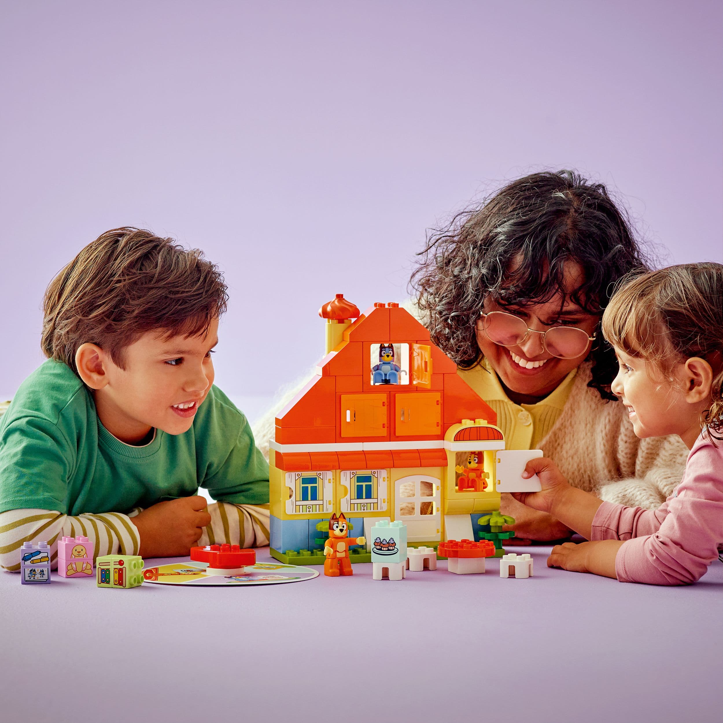 Curious Minds Toys & Games > Toys > Construction Toys > Interlocking Blocks > LEGO > LEGO Duplo Lego Duplo Bluey 10459 Bluey's Family House with Memory Game Ages 3+