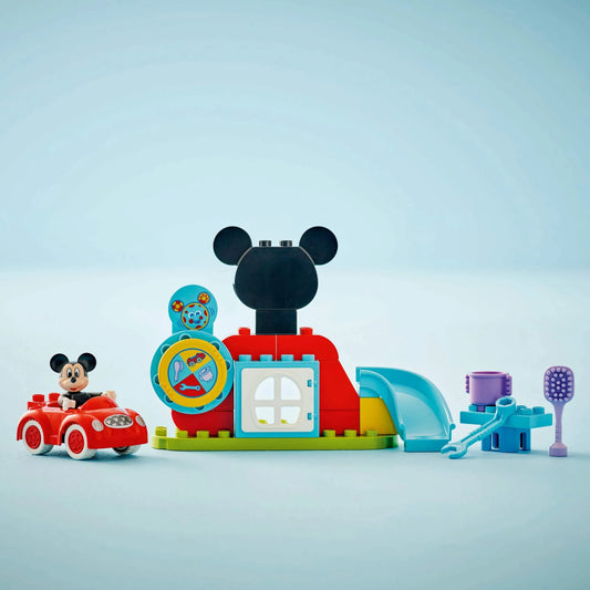 Curious Minds Toys & Games > Toys > Construction Toys > Interlocking Blocks > LEGO > LEGO Duplo Lego Duplo Disney 10454 Mickey Mouse Clubhouse & Car for Ages 2 and Up