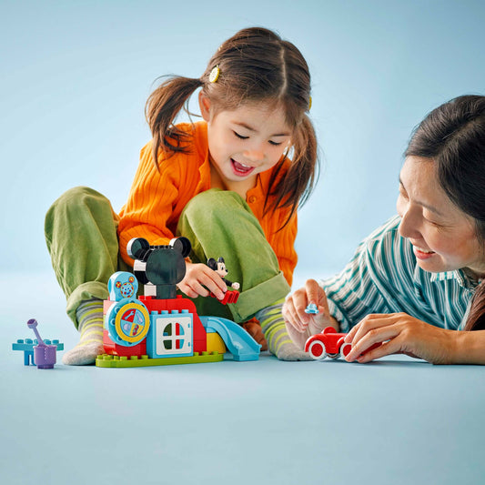 Curious Minds Toys & Games > Toys > Construction Toys > Interlocking Blocks > LEGO > LEGO Duplo Lego Duplo Disney 10454 Mickey Mouse Clubhouse & Car for Ages 2 and Up
