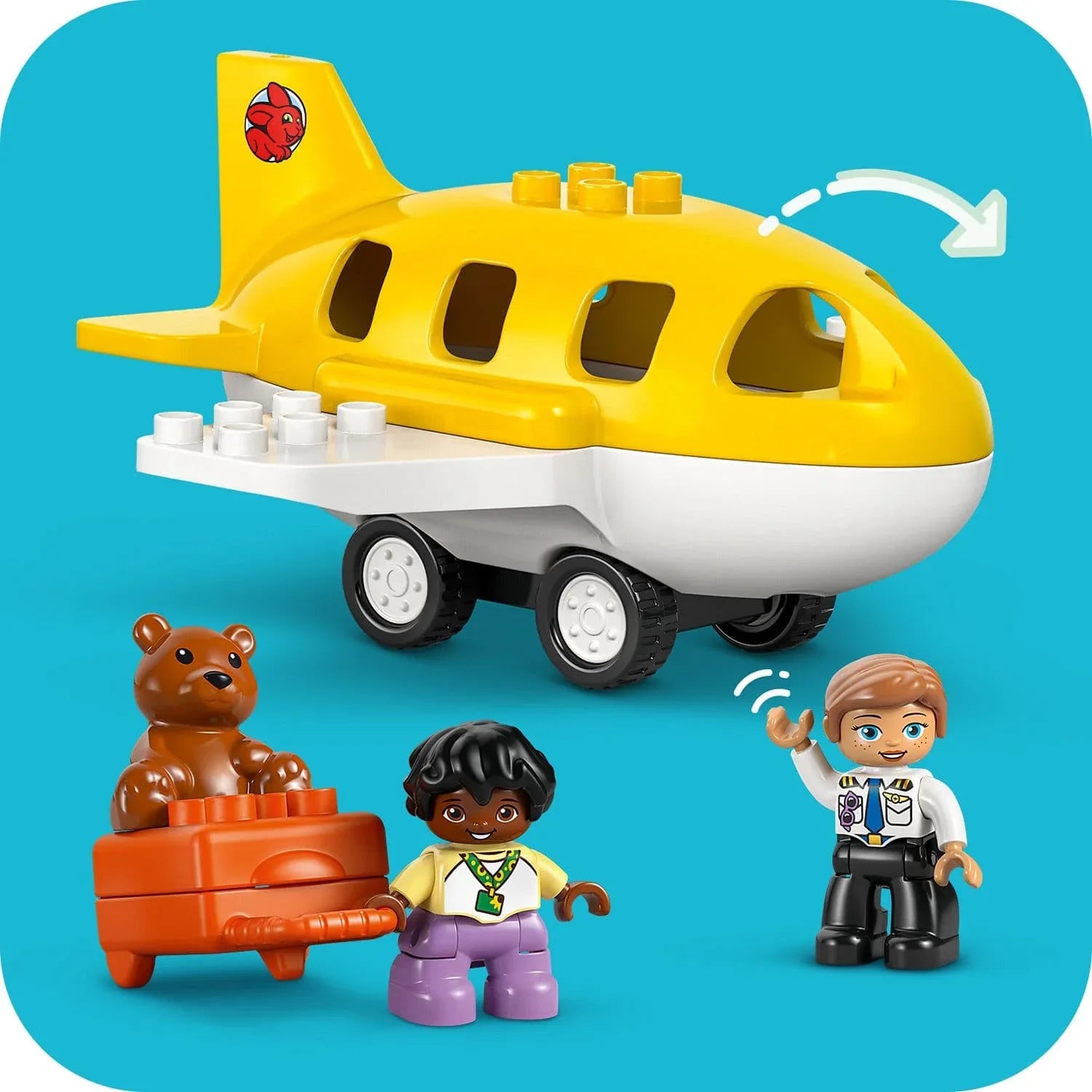 Curious Minds Toys & Games > Toys > Construction Toys > Interlocking Blocks > LEGO > LEGO Duplo Lego Duplo Town 10443 First Time at the Airport Set for Ages 2 and Up