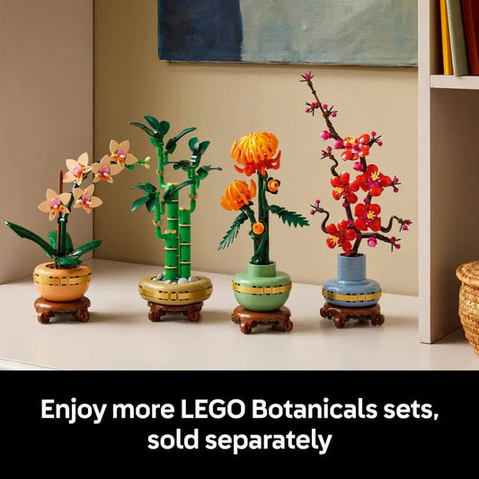 Curious Minds Toys & Games > Toys > Construction Toys > Interlocking Blocks > LEGO > LEGO Flowers Lego Botanicals 10343 Mini Orchid Building Set for Adults Ages 18 & Up