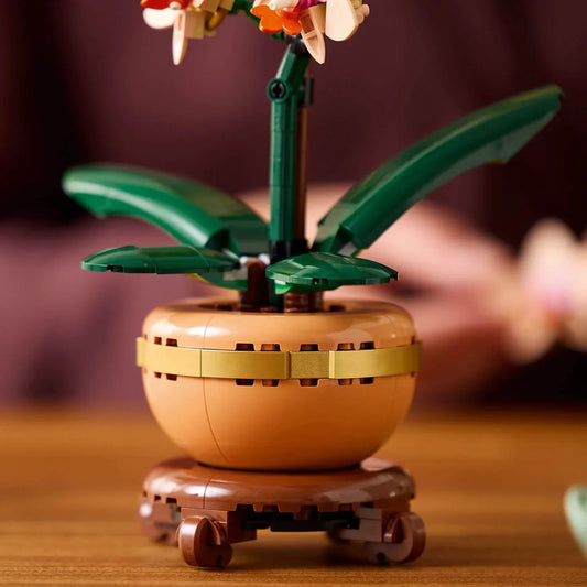 Curious Minds Toys & Games > Toys > Construction Toys > Interlocking Blocks > LEGO > LEGO Flowers Lego Botanicals 10343 Mini Orchid Building Set for Adults Ages 18 & Up