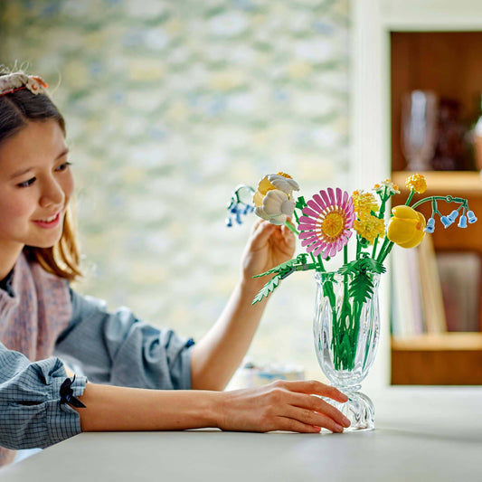 Curious Minds Toys & Games > Toys > Construction Toys > Interlocking Blocks > LEGO > LEGO Flowers Lego Botanicals 10347 Petite Sunny Bouquet Buildable Gift for Ages 9+
