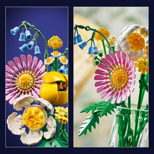 Curious Minds Toys & Games > Toys > Construction Toys > Interlocking Blocks > LEGO > LEGO Flowers Lego Botanicals 10347 Petite Sunny Bouquet Buildable Gift for Ages 9+