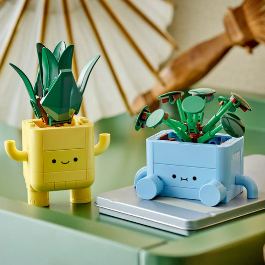 Curious Minds Toys & Games > Toys > Construction Toys > Interlocking Blocks > LEGO > LEGO Flowers Lego Botanicals 10349 Happy Plants Toy Building Kit for Ages 9 and Up