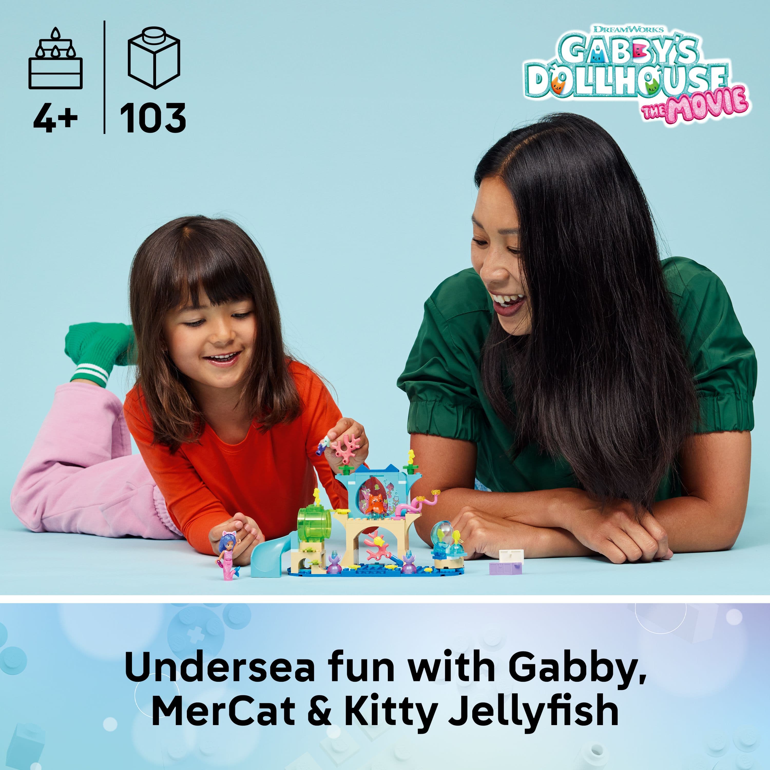 Curious Minds Toys & Games > Toys > Construction Toys > Interlocking Blocks > LEGO > LEGO Gabby's Dollhouse Lego Gabby's Dollhouse 11204 Mermaid Gabby's Aquarium Adventure Age 4+