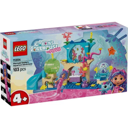 Curious Minds Toys & Games > Toys > Construction Toys > Interlocking Blocks > LEGO > LEGO Gabby's Dollhouse Lego Gabby's Dollhouse 11204 Mermaid Gabby's Aquarium Adventure Age 4+