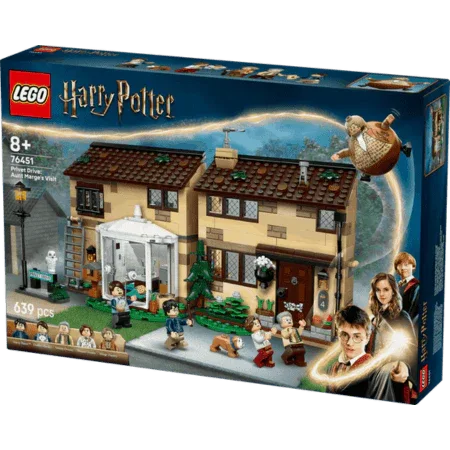 Curious Minds Toys & Games > Toys > Construction Toys > Interlocking Blocks > LEGO > LEGO Harry Potter Lego Harry Potter 76451 Privet Drive: Aunt Marge's Visit for Ages 8+