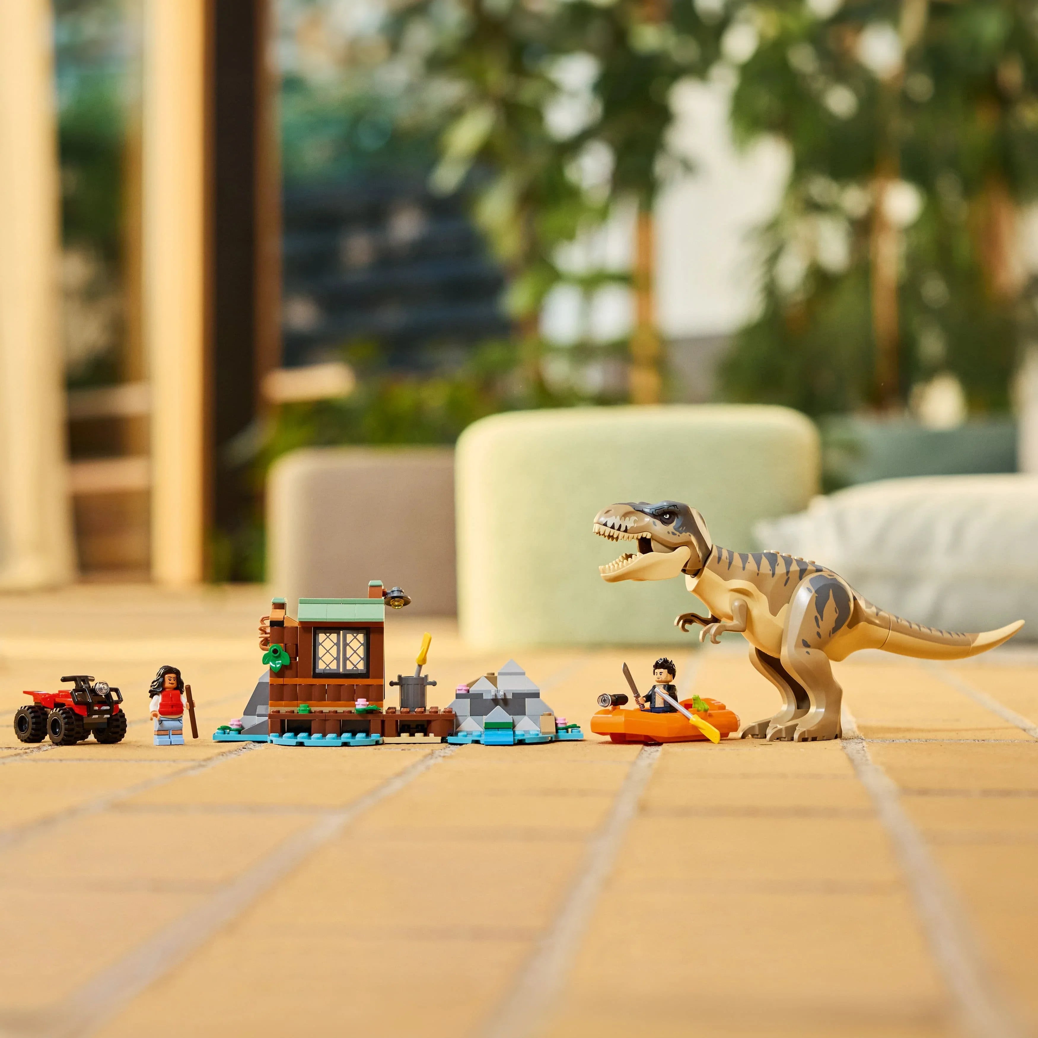 Curious Minds Toys & Games > Toys > Construction Toys > Interlocking Blocks > LEGO > LEGO Jurassic Park Lego Jurassic World 76975 T. rex River Escape Playset for Age 5 and Up