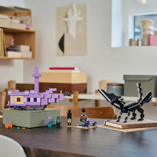 Curious Minds Toys & Games > Toys > Construction Toys > Interlocking Blocks > LEGO > LEGO Minecraft Lego Minecraft 21264 The Ender Dragon and End Ship for Ages 8 and Up
