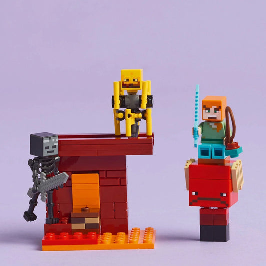 Curious Minds Toys & Games > Toys > Construction Toys > Interlocking Blocks > LEGO > LEGO Minecraft Lego Minecraft 21266 The Nether Lava Battle Playset for Ages 6 and Up