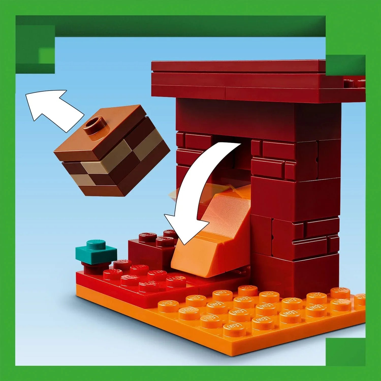 Curious Minds Toys & Games > Toys > Construction Toys > Interlocking Blocks > LEGO > LEGO Minecraft Lego Minecraft 21266 The Nether Lava Battle Playset for Ages 6 and Up