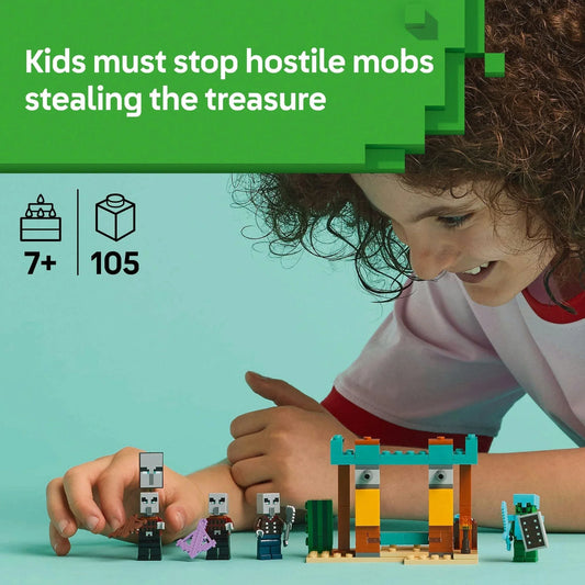 Curious Minds Toys & Games > Toys > Construction Toys > Interlocking Blocks > LEGO > LEGO Minecraft Lego Minecraft 21267 The Illager Desert Patrol Playset for Ages 7 & Up