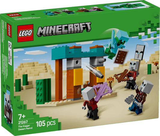 Curious Minds Toys & Games > Toys > Construction Toys > Interlocking Blocks > LEGO > LEGO Minecraft Lego Minecraft 21267 The Illager Desert Patrol Playset for Ages 7 & Up